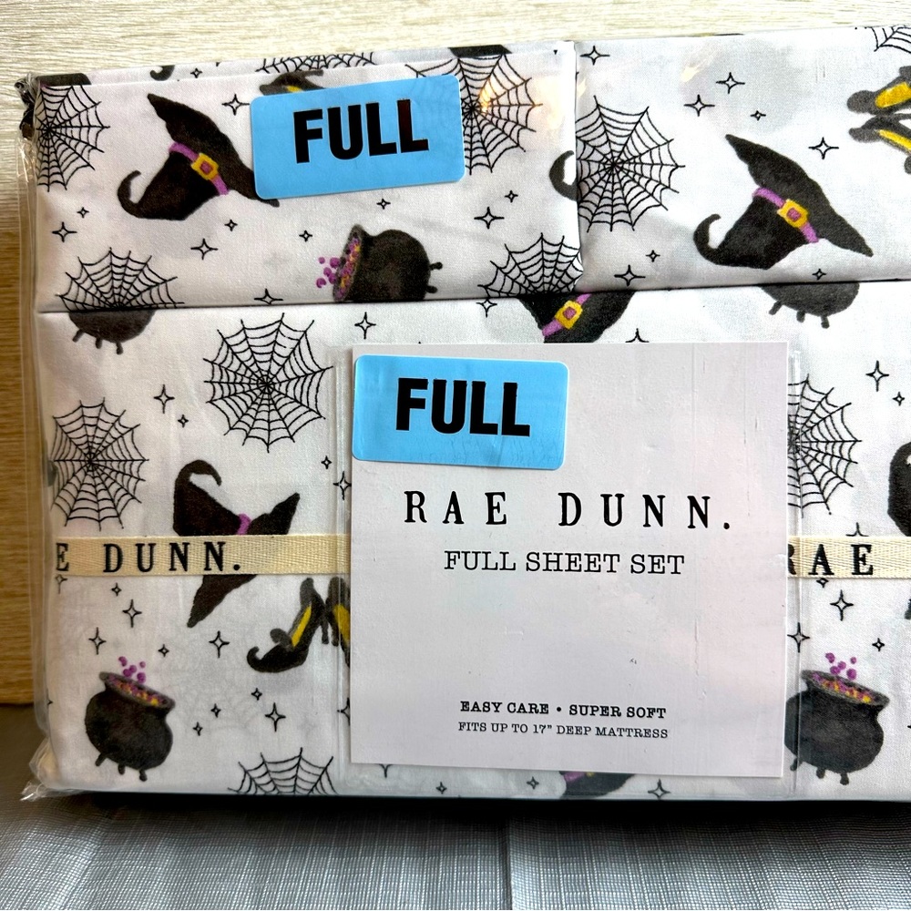 NEW Rae Dunn Halloween Witch FULL Sheets